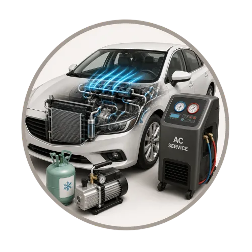 Service AC mobil di Cileungsi